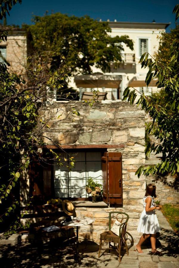 Archontiko Stathopoulou Otel Agios Georgios Nilias Dış mekan fotoğraf
