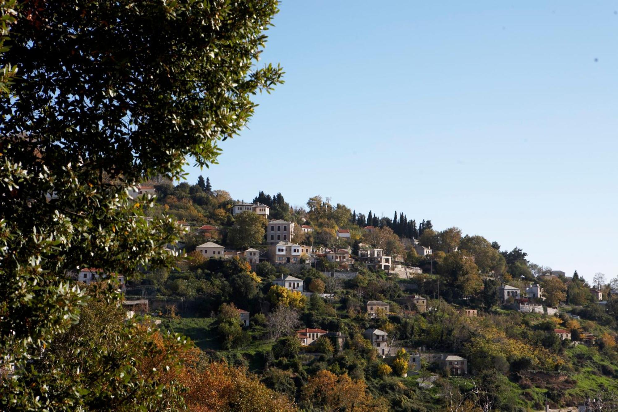 Archontiko Stathopoulou Otel Agios Georgios Nilias Dış mekan fotoğraf
